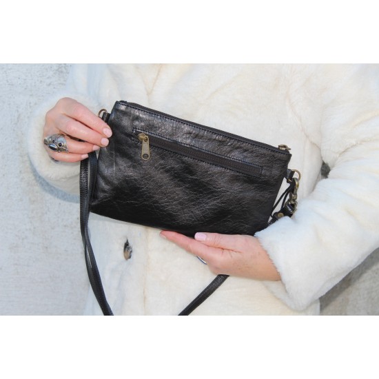 Delphi black phone bag